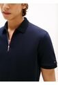 Polo Azul De Corte Regular Con Cierre De Cremallera Tommy Hilfiger de Tommy Hilfiger