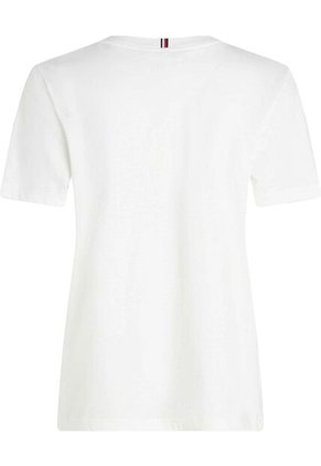 Camiseta Blanca Con Logo Gráfico De Corte Regular Tommy Hilfiger