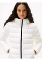 Chaqueta Blanca Acolchada De Plumón Con Capota Tommy Jeans de Tommy Hilfiger
