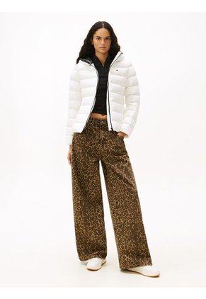 Chaqueta Blanca Acolchada De Plumón Con Capota Tommy Jeans