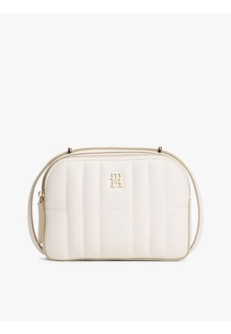 Bolso Blanco Cruzado Acolchado Con Monograma TH Tommy Hilfiger Tommy Hilfiger