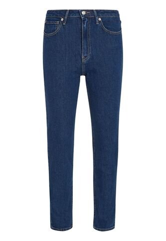 Jeans Azul Ajustados Y Tobilleros De Talle Alto Tommy Hilfiger Tommy Hilfiger