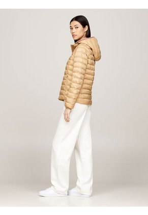 Chaqueta Beige Acolchada Ligera Global Stripe Tommy Hilfiger