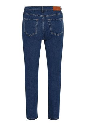 Jeans Azul Ajustados Y Tobilleros De Talle Alto Tommy Hilfiger