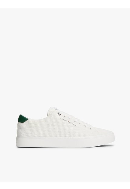 Tenis Blanco Deportivas De Malla Con Logo Engomado Tommy Hilfiger