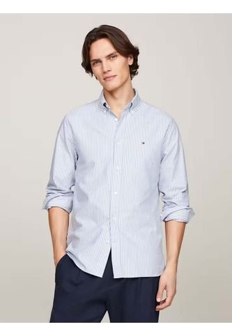 Camisa Azul Heritage De Rayas Con Corte Regular Tommy Hilfiger Tommy Hilfiger