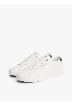 Tenis Blanco Deportivas De Malla Con Logo Engomado Tommy Hilfiger