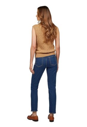 Jeans Azul Ajustados Y Tobilleros De Talle Alto Tommy Hilfiger