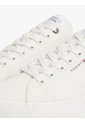 Tenis Blanco Deportivas De Malla Con Logo Engomado Tommy Hilfiger de Tommy Hilfiger