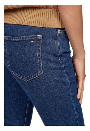 Jeans Azul Ajustados Y Tobilleros De Talle Alto Tommy Hilfiger