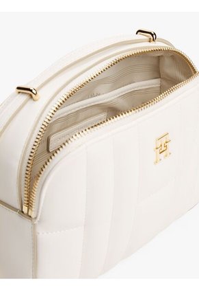 Bolso Blanco Cruzado Acolchado Con Monograma TH Tommy Hilfiger