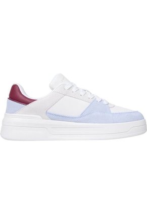 Tenis Blanco De Baloncesto Con Texturas Mixtas Tommy Hilfiger
