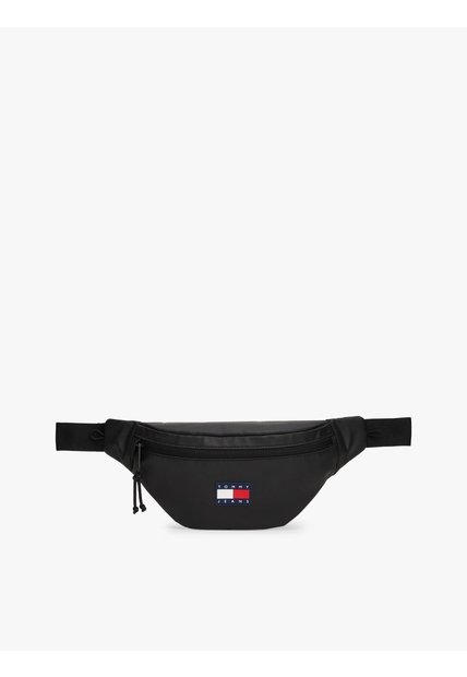 Canguro Negro Tech De Tejido Ripstop Tommy Hilfiger