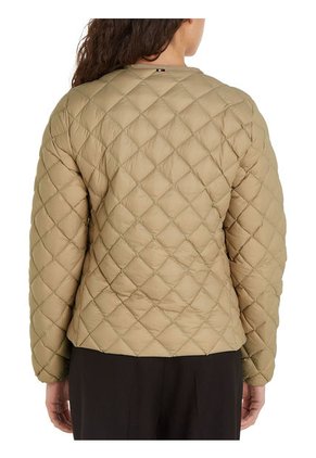 Chaqueta Beige Acolchada Plegable Con Relleno Tommy Hilfiger