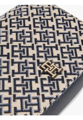 Bolso Azul Oscuro Mensajero Con Monograma TH En Jacquard Tommy Hilfiger
