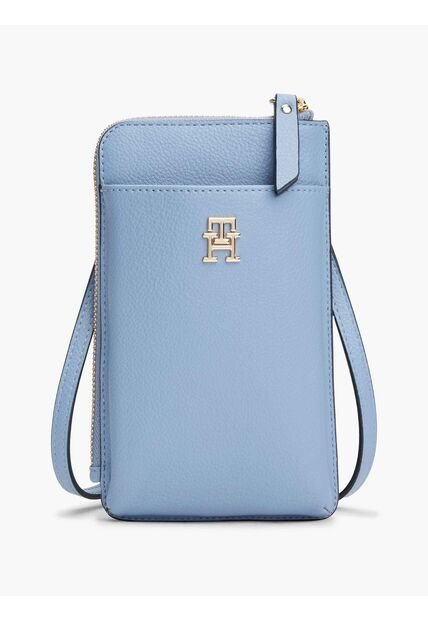 Bolso Azul Cruzado Para Móvil Con Monograma TH Tommy Hilfiger