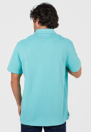 Polo Celeste-Azul-Blanco Tommy Hilfiger