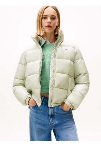 Chaqueta Gris Acolchada Con Capota Plegable Tommy Jeans Tommy Hilfiger