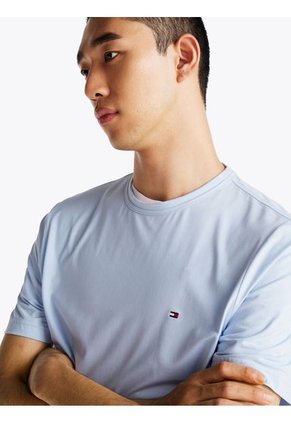 Camiseta Celeste Que Absorbe La Humedad Tommy Hilfiger