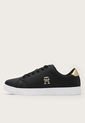 Tenis Lifestyle Negro-Dorado-Blanco Tommy Hilfiger Essential de Tommy Hilfiger