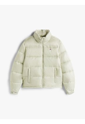 Chaqueta Gris Acolchada Con Capota Plegable Tommy Jeans