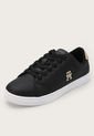 Tenis Lifestyle Negro-Dorado-Blanco Tommy Hilfiger Essential de Tommy Hilfiger