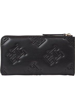 Billetera Grande Con Estampado Del Monograma Th Tommy Hilfiger