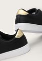 Tenis Lifestyle Negro-Dorado-Blanco Tommy Hilfiger Essential de Tommy Hilfiger