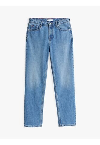 Jeans Azul Rectos De Talle Medio Desteñidos Tommy Hilfiger Tommy Hilfiger