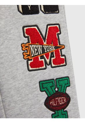 Joggers Con Aplicación Del Logo Niño Gris Tommy Hilfiger