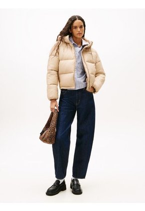 Chaqueta Café Acolchada De Ripstop Con Capota Tommy Jeans