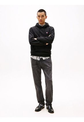 Jeans Gris Ryan Negros, Ajustados Y Rectos Con Efecto Desteñido Tommy Jeans