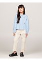 Blusa Azul De Chambray Con Bordado Floral Tommy Hilfiger de Tommy Hilfiger