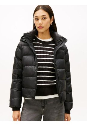 Chaqueta Negra De Plumón Que Repele El Agua Tommy Hilfiger