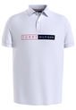 Polo Con Y Gráfico Bordado Blanco Tommy Hilfiger de Tommy Hilfiger