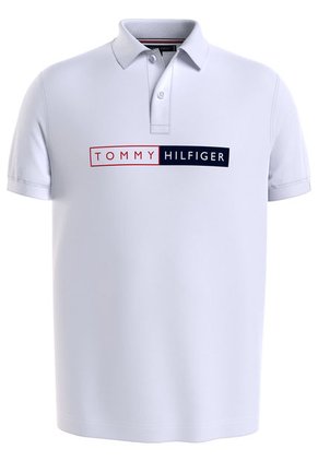 Polo Con Y Gráfico Bordado Blanco Tommy Hilfiger