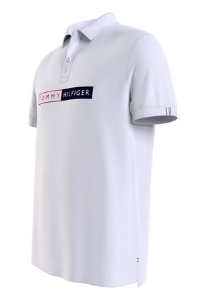 Polo Con Y Gráfico Bordado Blanco Tommy Hilfiger
