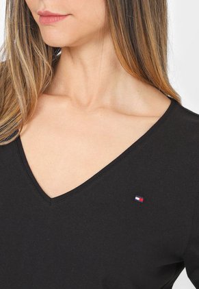Camiseta Manga Larga Negro Tommy Hilfiger