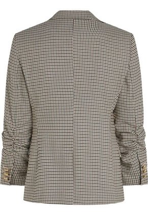 Blazer Beige Con Diseño De Estampado De Cuadros Tommy Hilfiger
