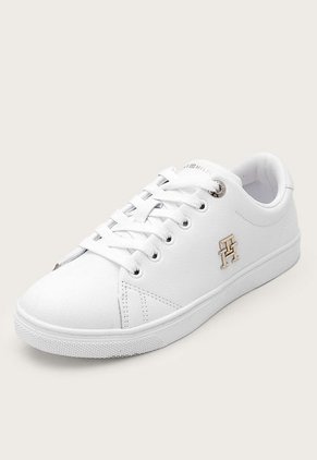 Tenis Lifestyle Blanco-Dorado Tommy Hilfiger