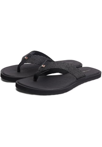 Sandalias Negro IM Scandi Con Logo Metalizado Tommy Hilfiger Tommy Hilfiger