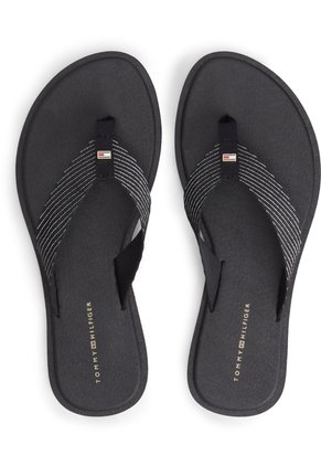 Sandalias Negro IM Scandi Con Logo Metalizado Tommy Hilfiger
