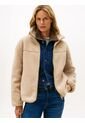 Chaqueta Beige De Cuello Chimenea Tommy Hilfiger de Tommy Hilfiger