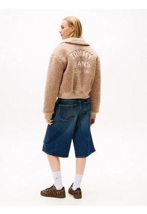 Chaqueta Café Bomber Con Logo Tommy Jeans