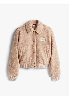 Chaqueta Café Bomber Con Logo Tommy Jeans