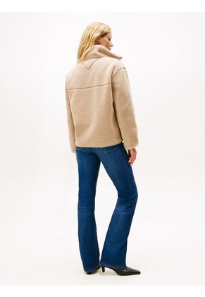 Chaqueta Beige De Cuello Chimenea Tommy Hilfiger