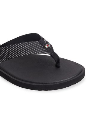 Sandalias Negro IM Scandi Con Logo Metalizado Tommy Hilfiger
