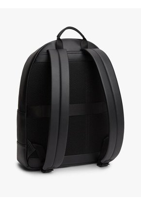 Morral Negro Texturizada Con Logo Metálico Tommy Hilfiger