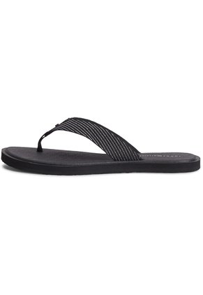 Sandalias Negro IM Scandi Con Logo Metalizado Tommy Hilfiger