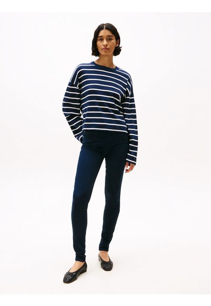 Jeans Azul Como Ceñidos De Talle Medio Tommy Hilfiger